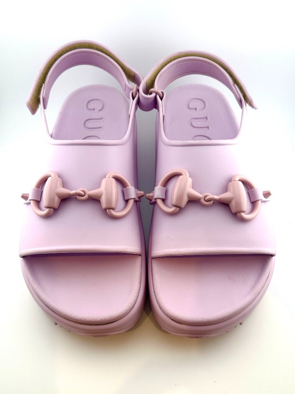 MINT CONDITION GUCCI HORSEBIT ACCENT RUBBER SLINGBACK